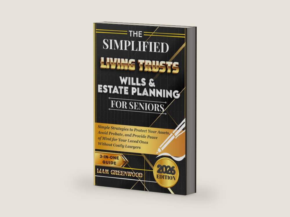 The Simplified Living Trusts, Wills, & Estate Planning for Seniors: Simple Strategies to Protect Your Assets, Avoid Probate, and Provide Peace of Mind ... Without Costly Lawyers (Wealth Preservation) by Liam Greenwood | barcode:9798255851560 | source:9798255851560-right-three-quarter.jpg