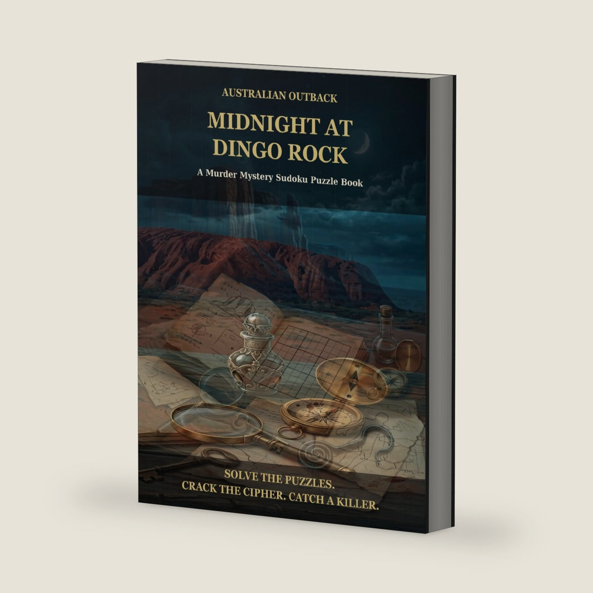 Midnight at Dingo Rock: A Murder Mystery Sudoku Puzzle Book by Victor Grid