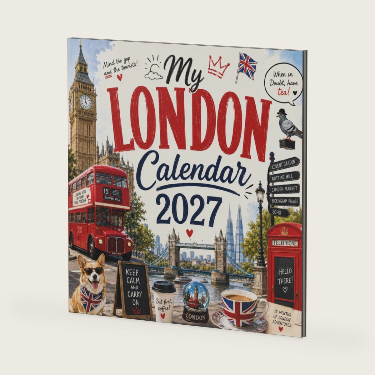 My London Calendar 2027: A Calendar Book Full of London Fun Facts, Humorous Quotes, and British Charm — The Perfect Gift for London Lovers by Olivia Warren