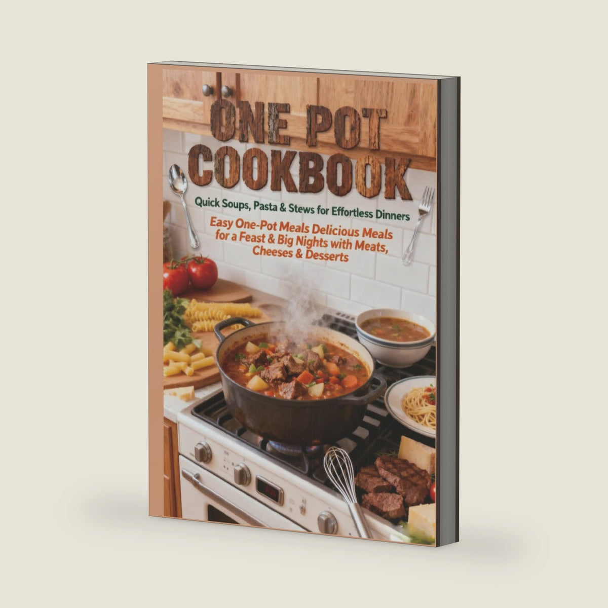 ONE POT COOKBOOK Quick Soups, Pasta & Stews for Effortless Dinners: Easy One-Pot Meals Delicious Meals for a Feast & Big Nights with Meats, Cheeses & Desserts by Amelia Croft