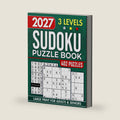 Sudoku Book for Adults and Seniors with 3 Levels of Difficulty: 402 Puzzles & Solutions, Easy to Hard (The Perfect Gift for Puzzle Lovers) (Gifts for Men & Women) by Rody Publishing