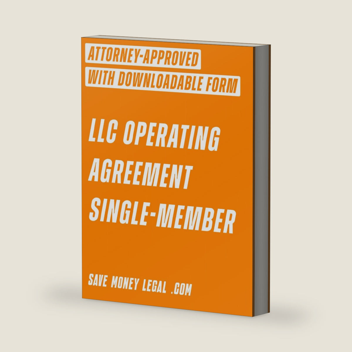 LLC Operating Agreement Single-Member (Save Money Legal) by Save Money Legal