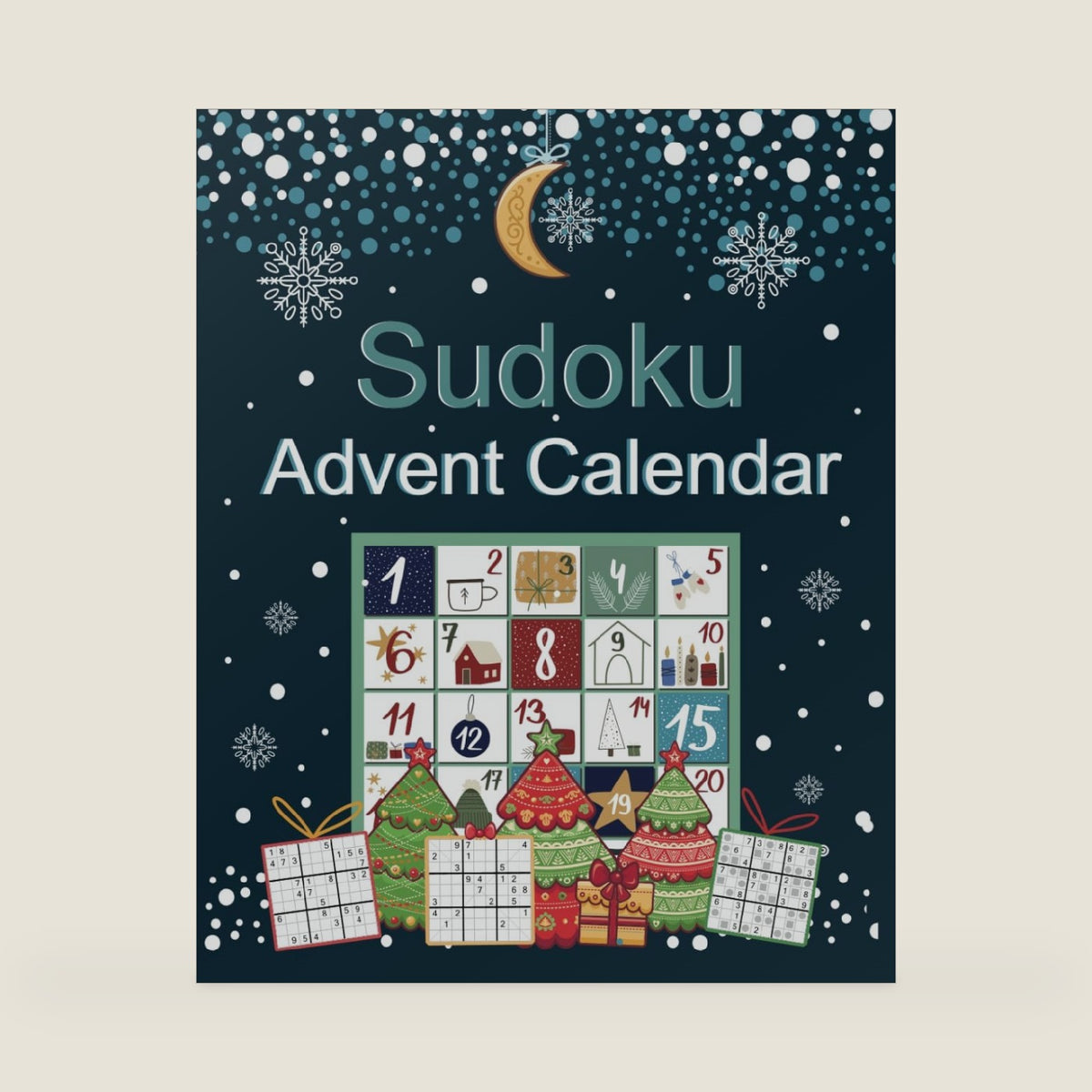 Sudoku Advent Calendar: Logic Puzzle Book with 200 Sudoku from Easy to Hard | Advent and Christmas Gift Ideas for Teens, Adults, and Seniors by Ina Lehner