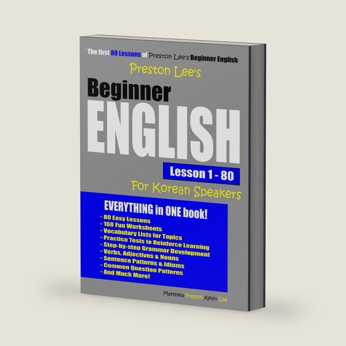 Preston Lee's Beginner English Lesson 1 - 80 For Korean Speakers (Preston Lee's English For Korean Speakers) by Kevin Lee
