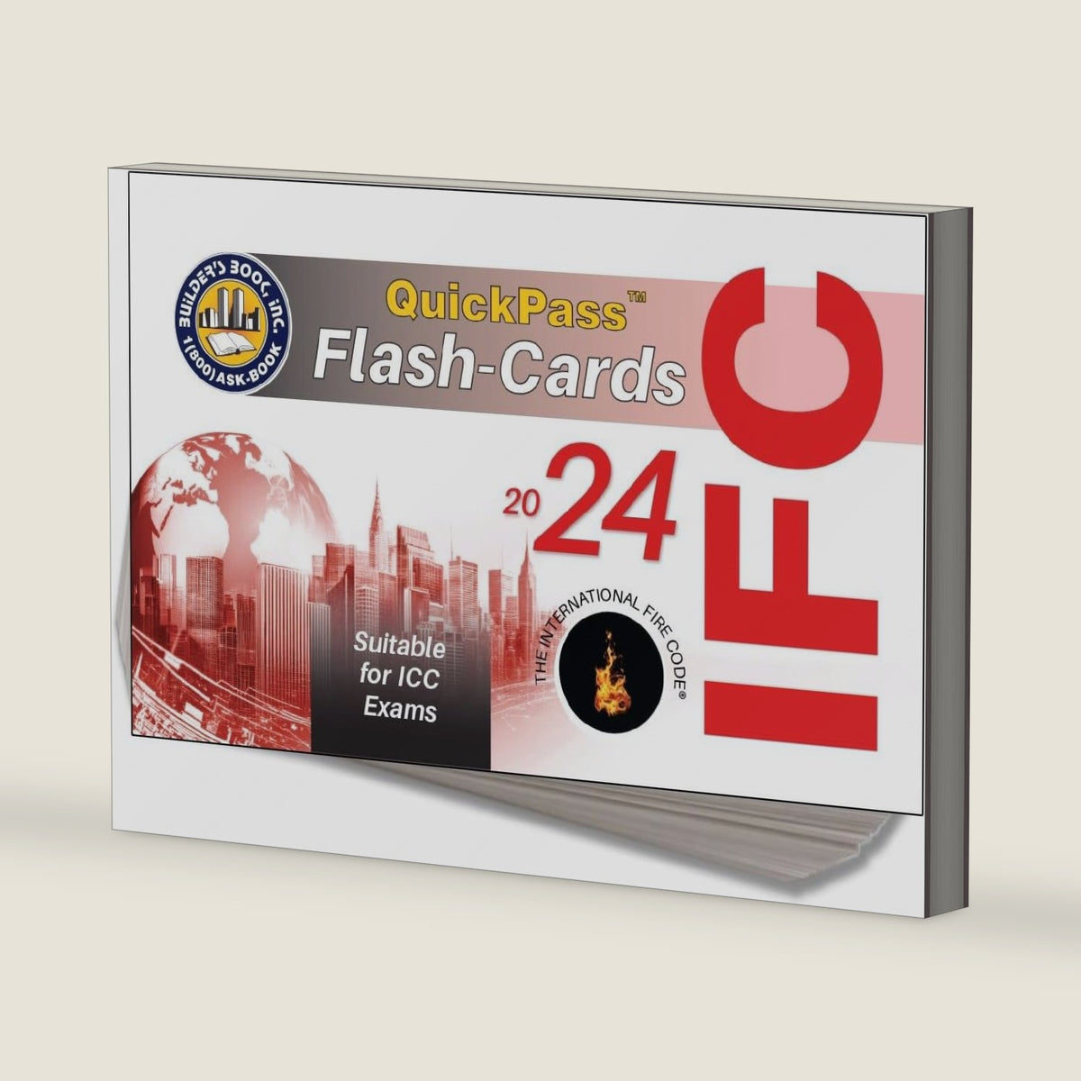 2024 International Fire Code IFC QuickPass Flash-Cards by Inc. Builder's Book