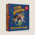 Team Supercrew - Emotions and Powers - 4 Book Box Set (books 1-4): Social Emotional Learning for Kids Ages 2 - 8 | CBT-Inspired Stories to Build Confidence and Manage Emotions by Julie Anne Penn