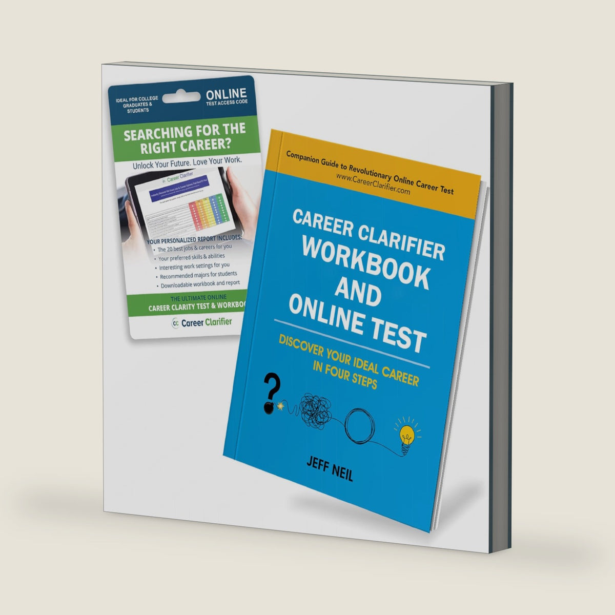 Career Clarifier Online Career Test & Workbook | Receive 15+ Best-Fit Career Recommendations with AI Risk Ratings | Ideal for College Grads of Any ... and College Bound High Student Students by Jeff Neil