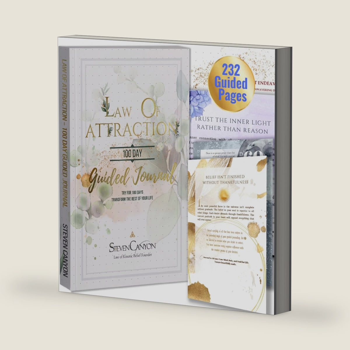 Law of Attraction 100-Day Guided Journal - Premium Quality, Full Color and Daily Prompts by Steven Canyon