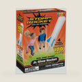 Stomp Rocket Jr Glow Rocket Launcher for Kids, 4 Rockets - Glow in The Dark