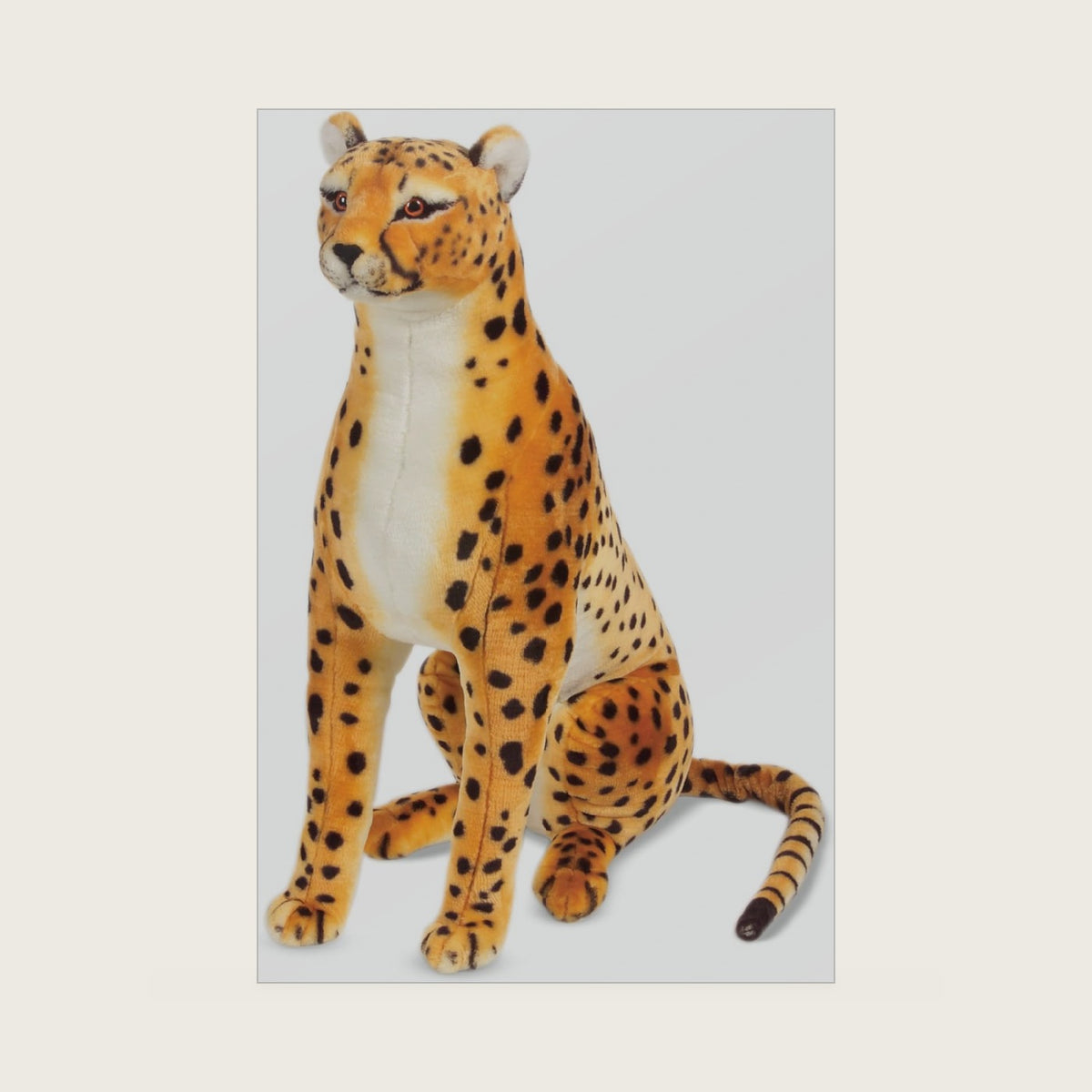 Giant Cheetah - Lifelike Stuffed Animal (Stands Nearly 3 Feet Tall)