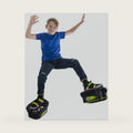 Moon Shoes Bouncy Shoes, Mini Trampolines for Your Feet, One Size, New and Improved, Bounce Your Way to Fun, Very Durable, No Tool Assembly, Athletic Development, max Weight 130 lbs.