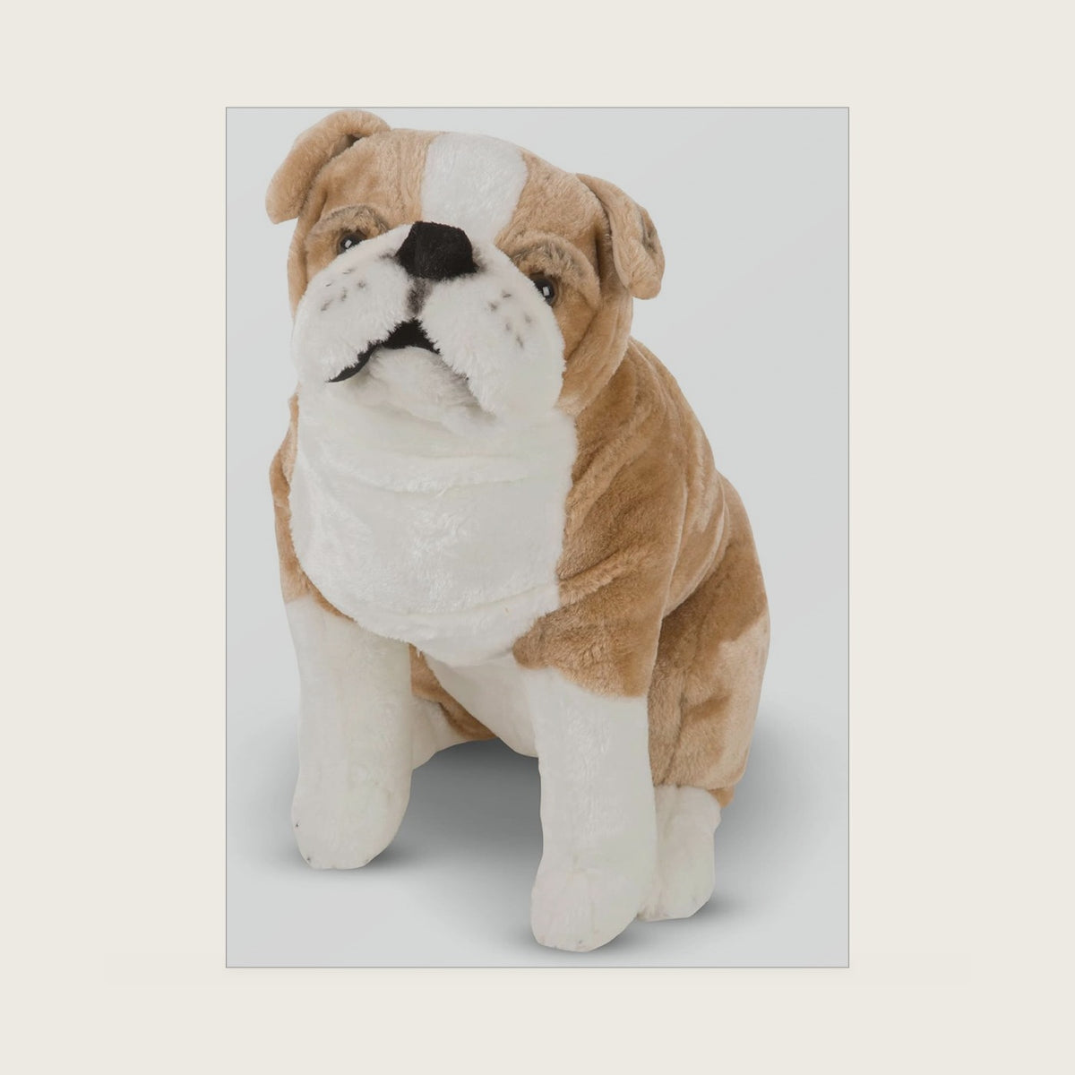 Giant English Bulldog - Lifelike Stuffed Animal (Nearly 2 feet Tall)