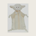 Bearington Wee Lamby The Lamb Lovies for Babies - Soft Plush Sheep Security Blanket - Baby Loveys for Girls with Soft Fur, Knotted Satin and Velour Legs - Adorable Baby Girl Lovey Gift for Baptism