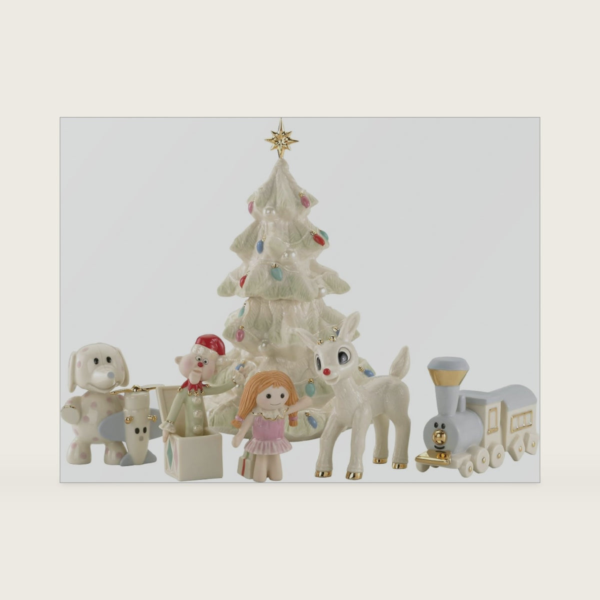 Lenox Rudolph and the Misfit Toys 6-Piece Christmas Figurine Set