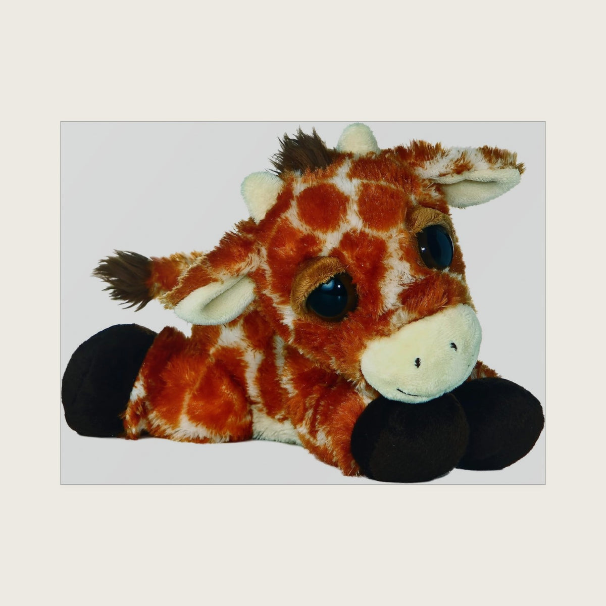 ® Enchanting Dreamy Eyes™ Gallop Giraffe™ Stuffed Animal - Captivating Gaze - Aesthetic Appeal - Brown 9.5 Inches