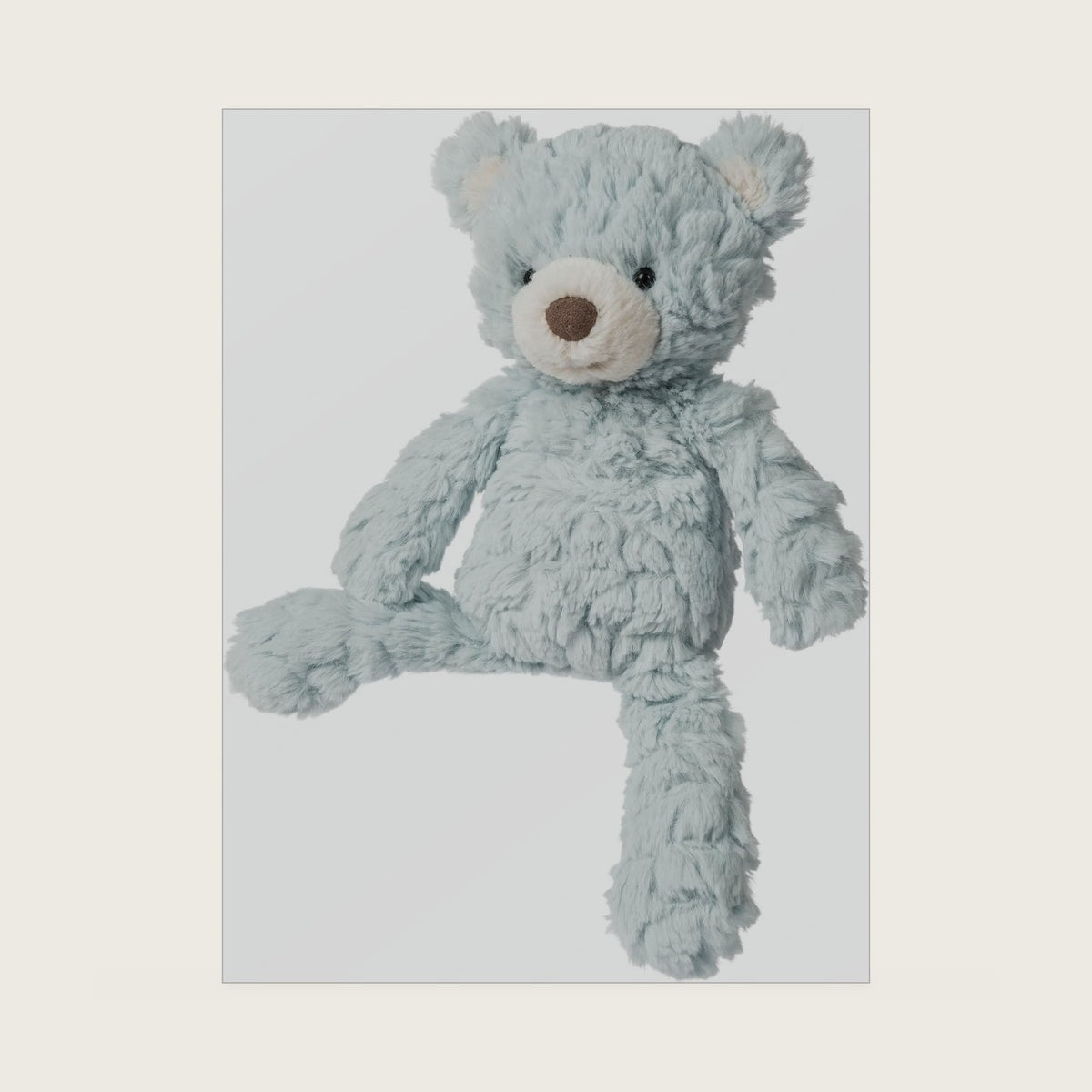 Mary Meyer Teddy Bear - Putty Collection Super Soft Stuffed Animal Plush Classic Toy Plushie, 11" Small, Seafoam Blue