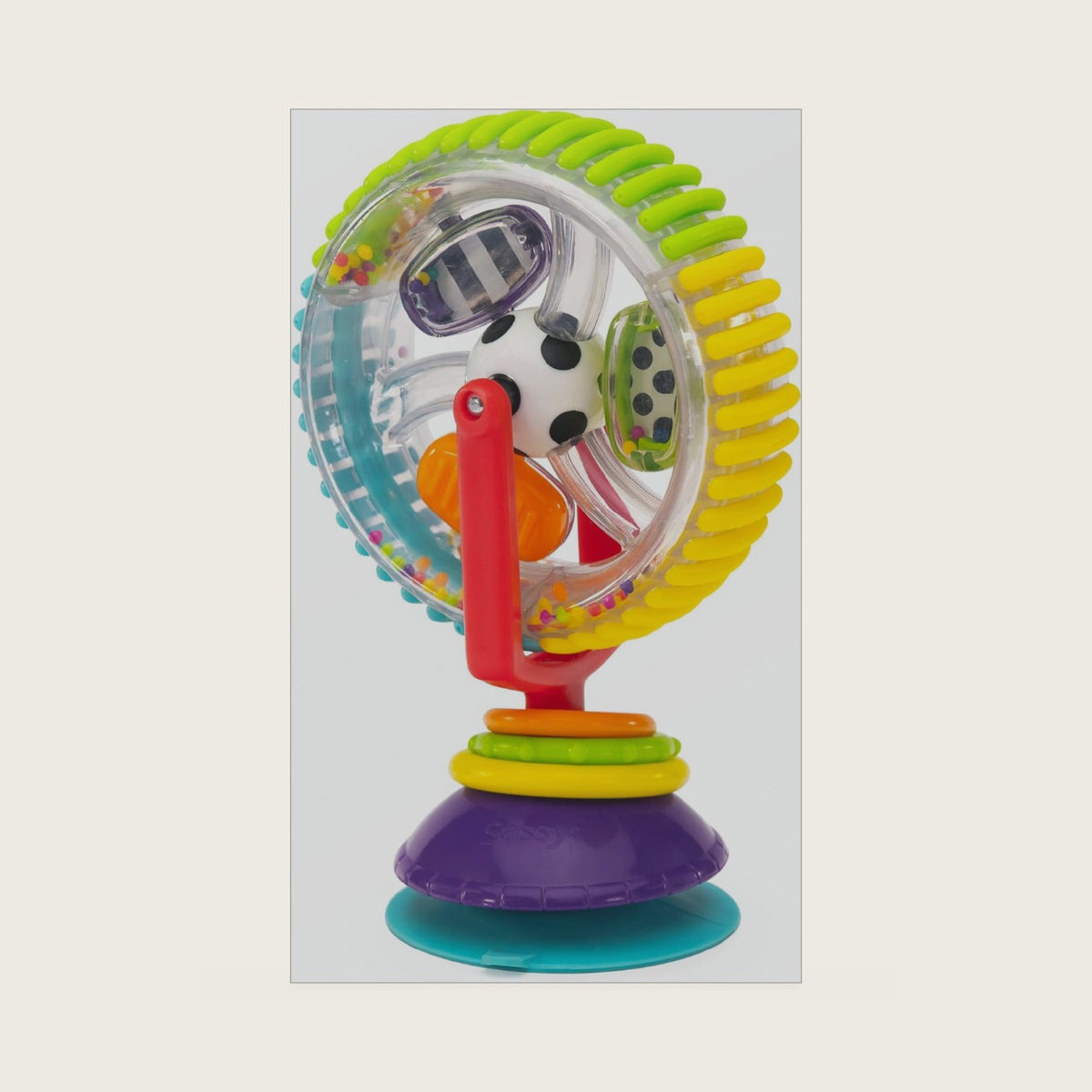 Sassy Wonder Wheel Spinning High Chair Tray Toy, Age 6+ Months