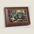 Cottage Garden Gazebo Some People Make World Special Woodgrain Rope Trim Jewelry Music Box Plays Wonderful World