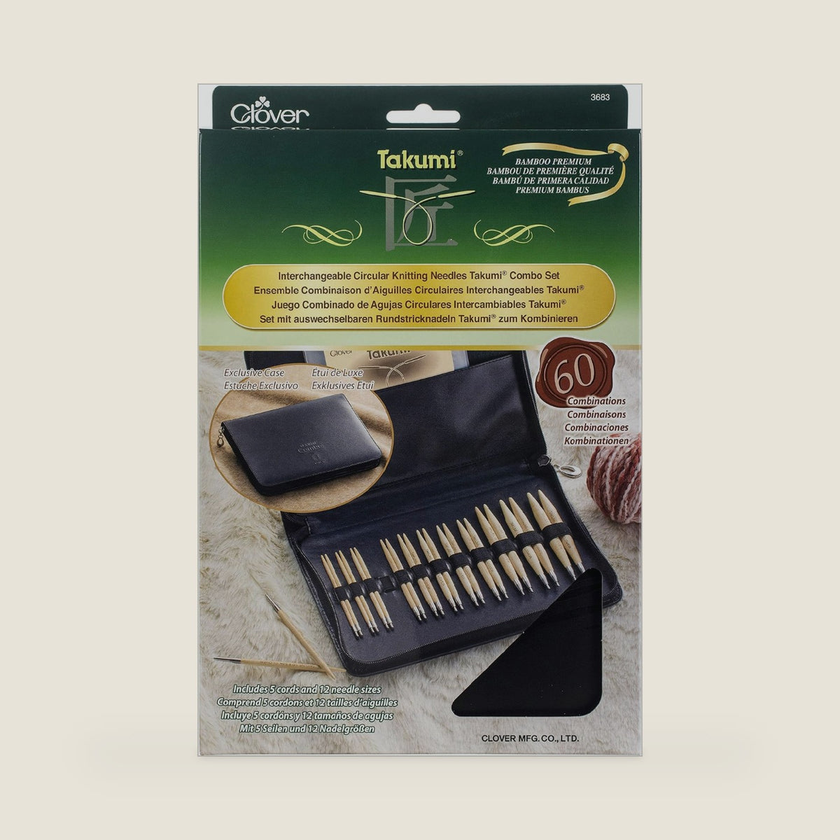 Clover Takumi Combo Interchangeable Circular Knitting Needles