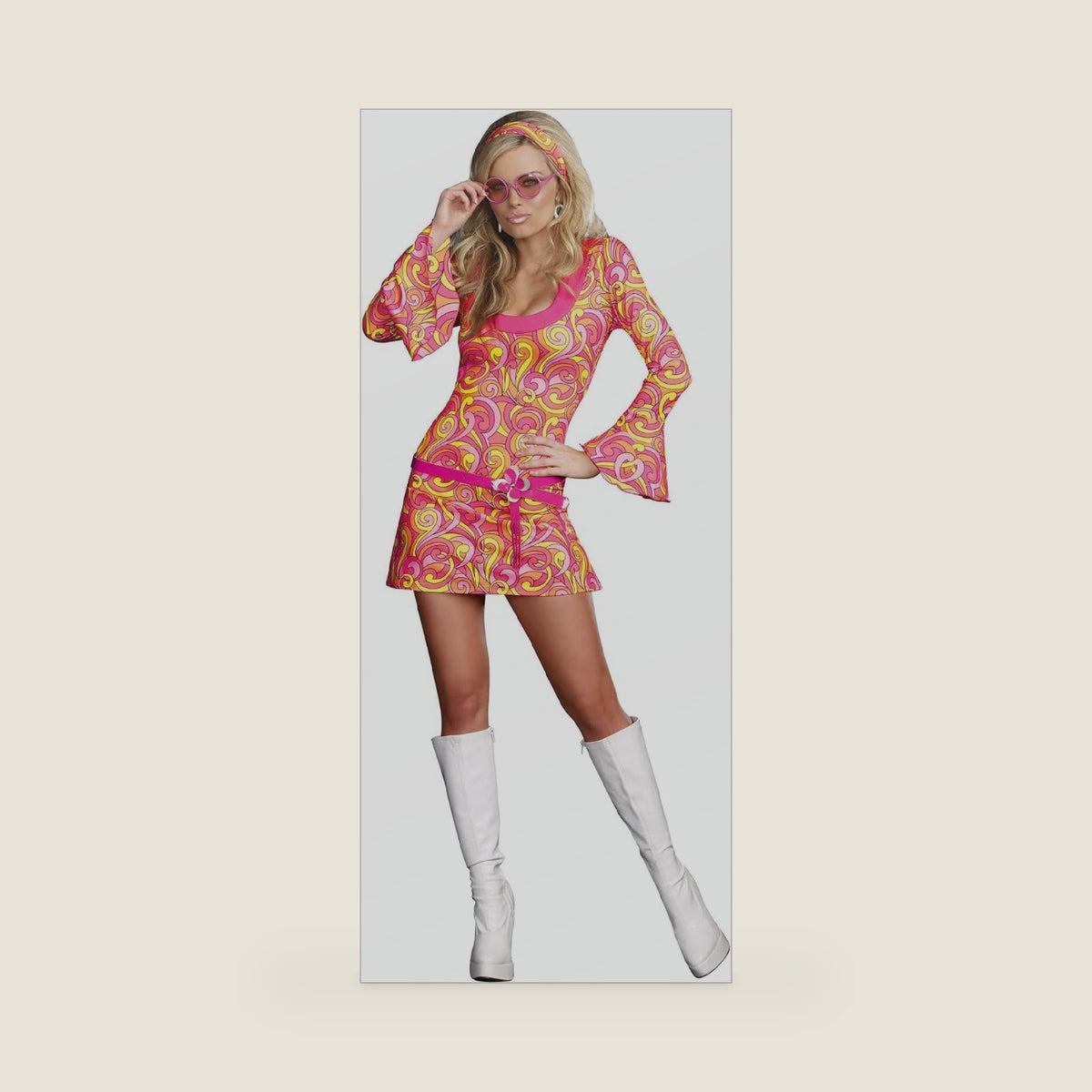 Dreamgirl Go Go Gorgeous Costume, Multi, Small