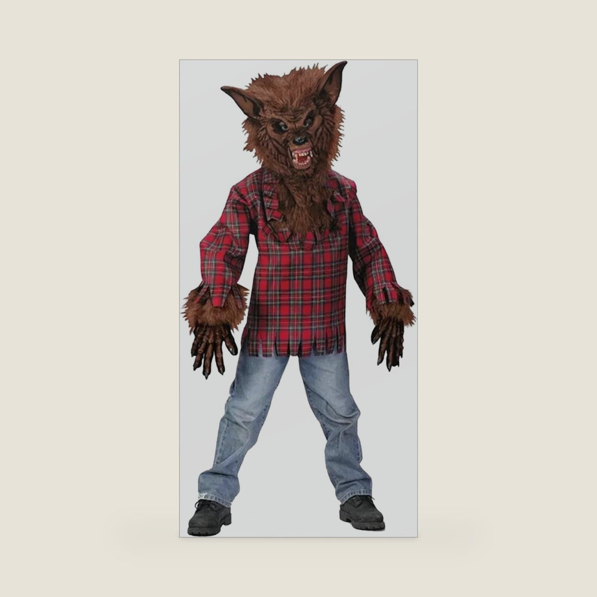 Brown Werewolf Child Costume