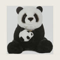 Miyoni 11" Panda with Cub Realistic Stuffed Animal