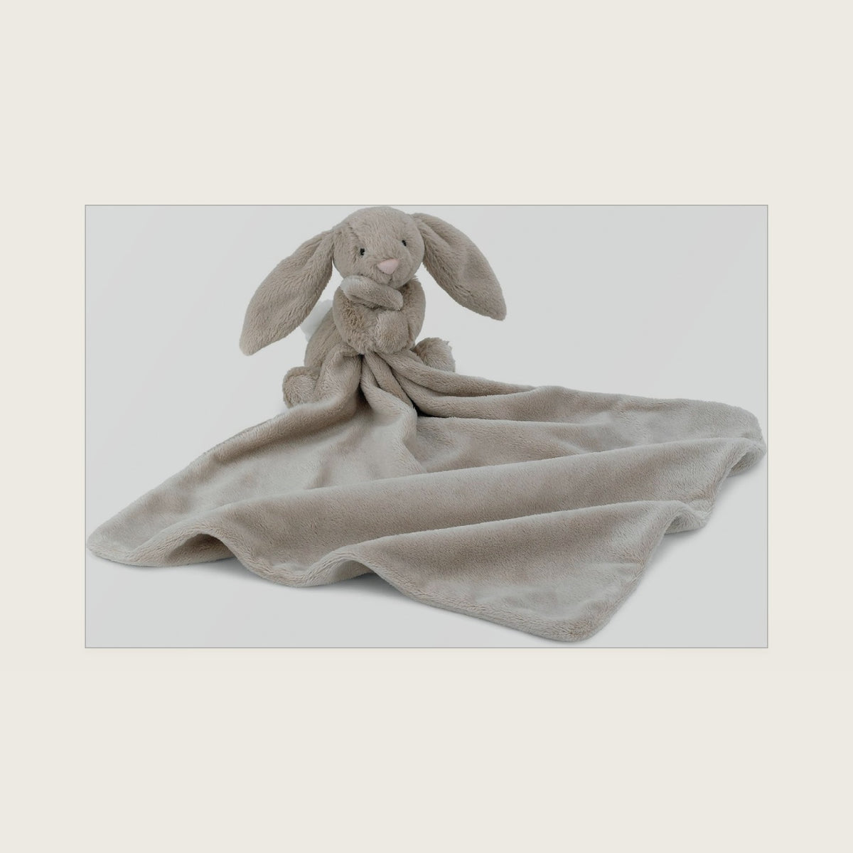 Bashful Beige Bunny Baby Security Blanket