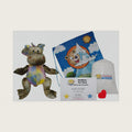 Stuffems Toy Shop Make Your Own Stuffed Animal 16" Purple & Yellow Dragon Kit - No Sew - with Cute Backpack!
