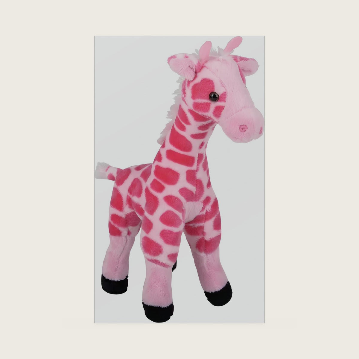 Rhode Island Novelty Majestic Pink Giraffe Plush, Soft Safari Animal Stuffed Toy for Kids, 11 Inch