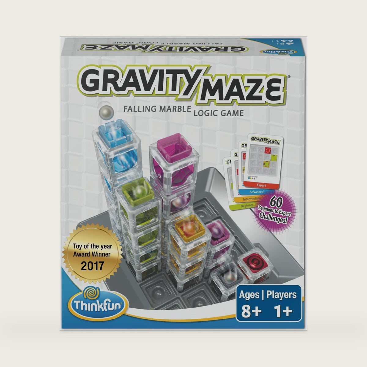 ThinkFun Gravity Maze - Falling Marble Logic Game - Challenging STEM Toy for Kids 8-12 - Gravity Marble Maze - Brain-Building Fun - Educational Gift - Boosts Critical Thinking & Problem Solving