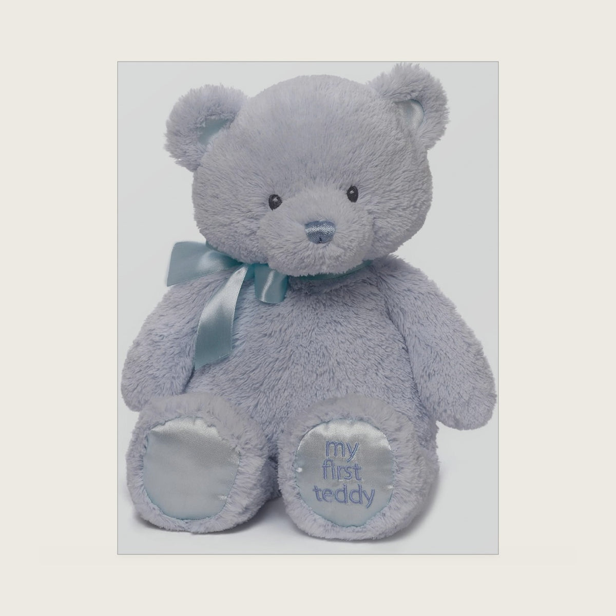 My First Teddy Bear 15-Inch Blue Stuffed Animal for Ages 0+