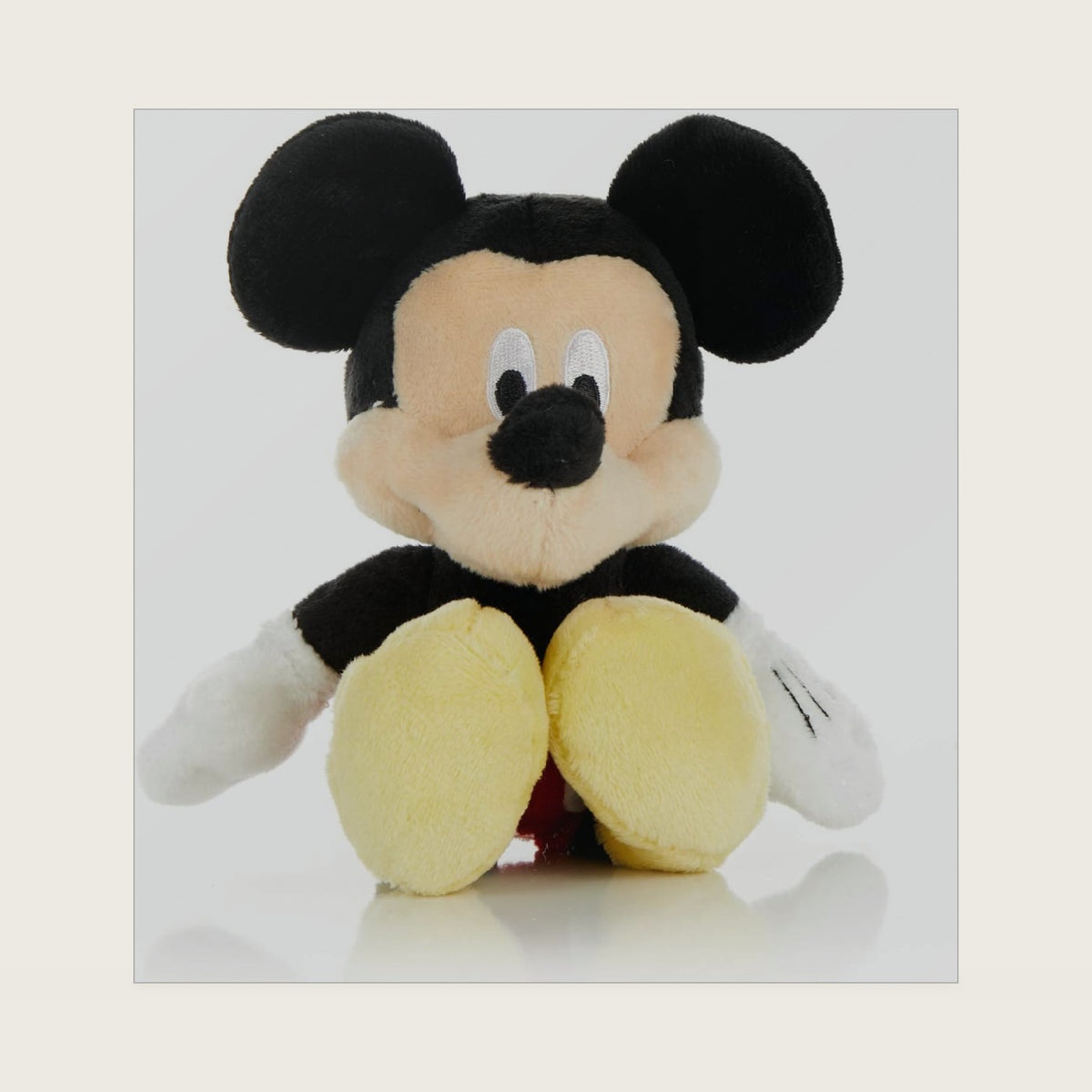 Baby Mickey Mouse Stuffed Animal Plush Toy Mini Jingler, 6.5 inches