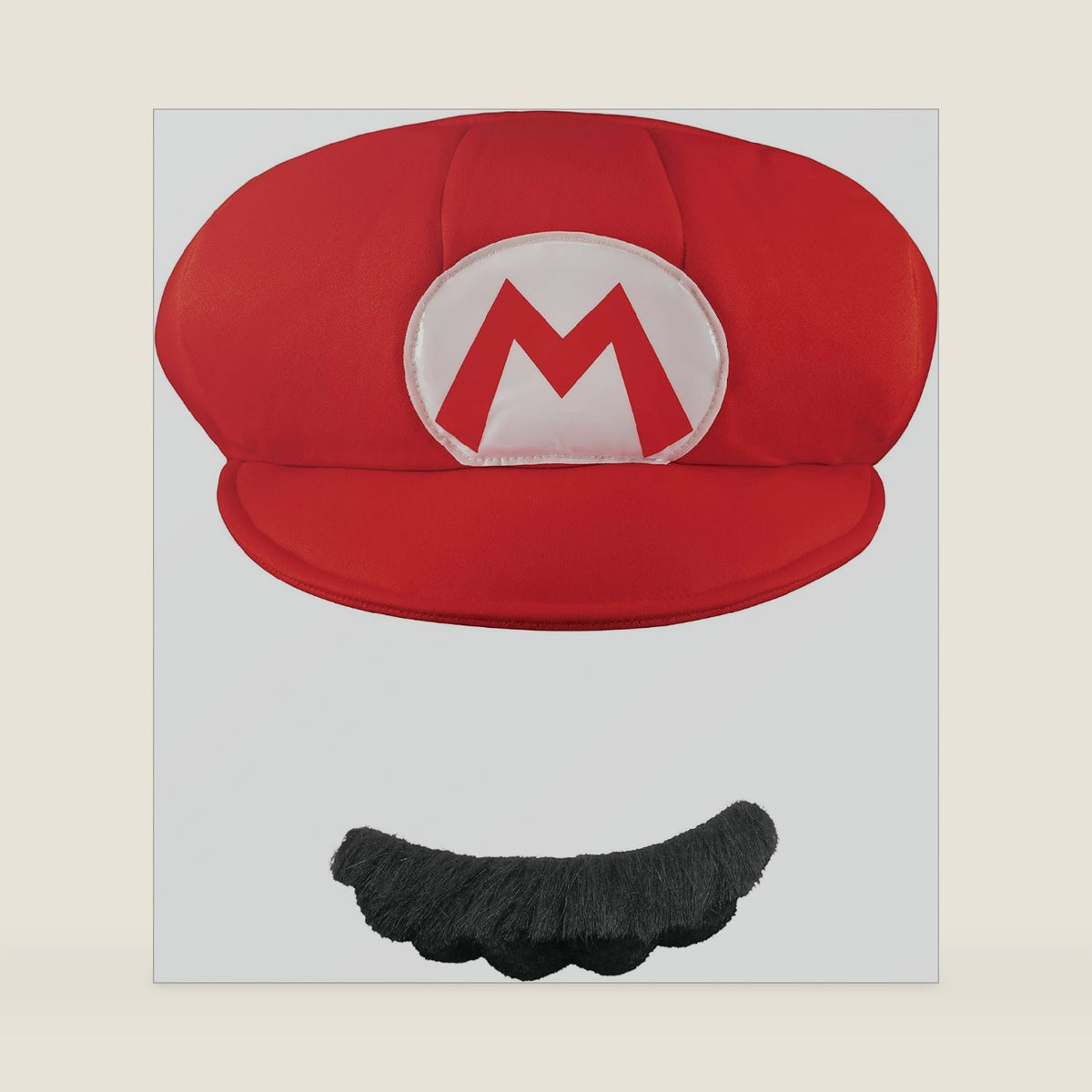 Disguise Men's Nintendo Super Mario Bros.Mario Adult Hat and Mustache