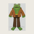 YOTTOY Frog Plush – Frog and Toad Stuffed Animal Toy Inspired by the Frog and Toad Books by Arnold Lobel, Soft 12 Inch Frog Plush with Removable Jacket and Corduroy Pants