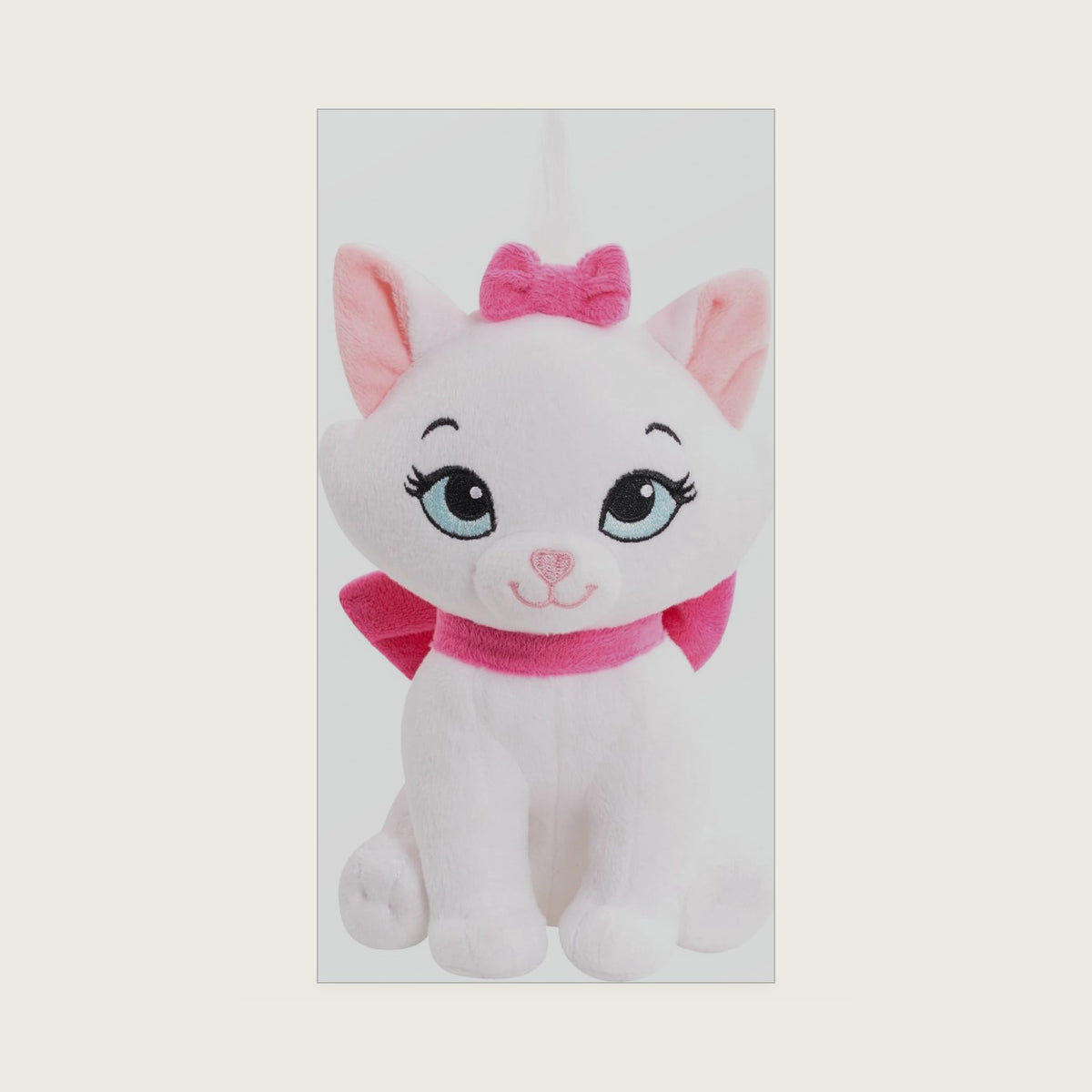 Classics Bean 6.5-inch Small Plush Stuffed Animal, Marie, Cat, The Aristocats Plush, Kids Toys for Ages 2 Up by Just Play