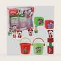 Disney Holiday Mickey and Friends Bath Toys - 11 pc Bath Value Set, Bath Toys, Finger Puppets, Rinse Cups, Foam Pump, Bath squirters