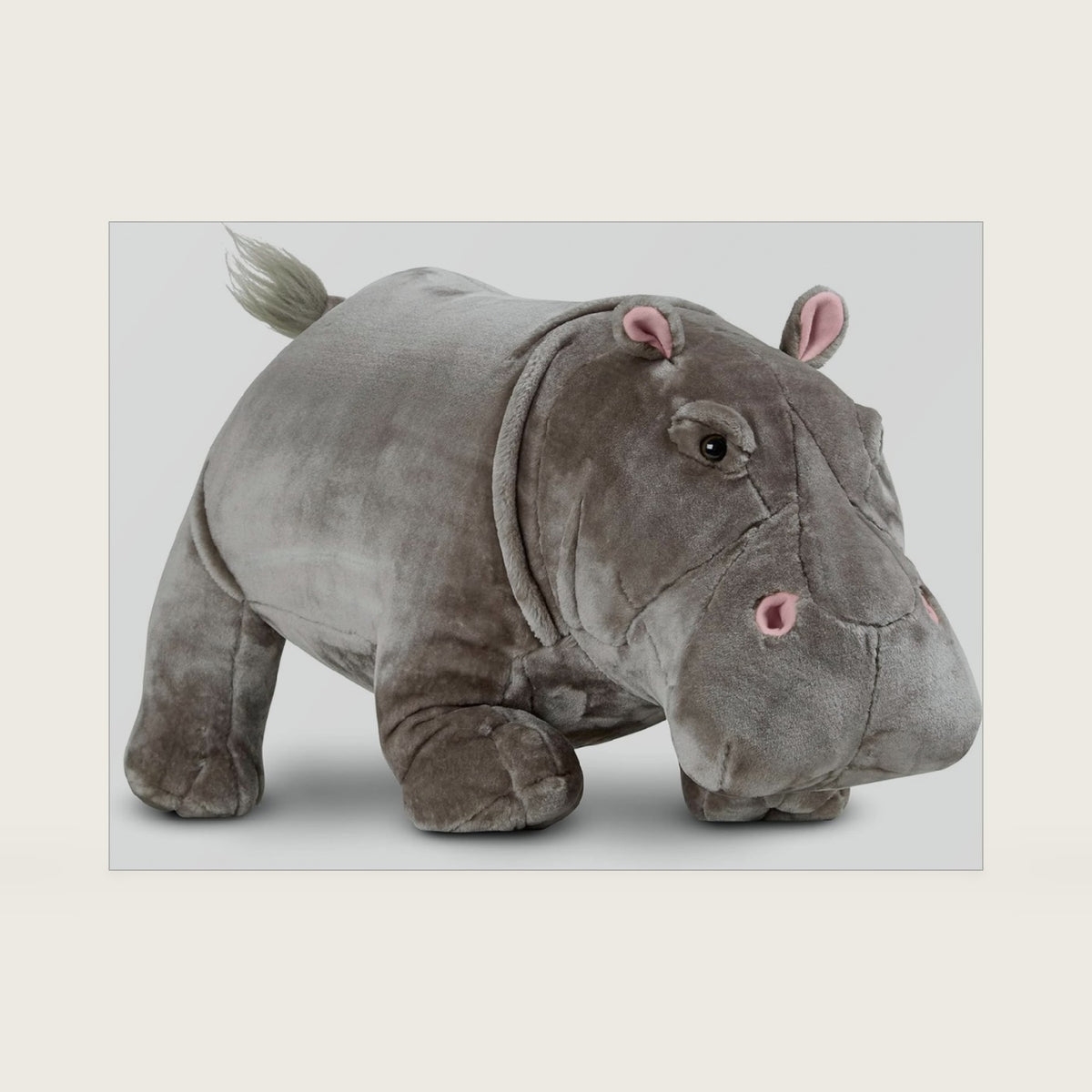Giant Hippopotamus - Lifelike Stuffed Animal (Over 2 feet Long)