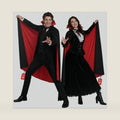 Fun Shack Adult Vampire Cape Women Red And Black Cape Adult Halloween Costumes For Women Mens Unisex Cloak Accessories