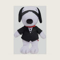 PEANUTS Snoopy Secret Agent Bean Plush, Soft Stuffed Animal, Spy Outfit