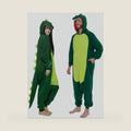 Funziez! Dinosaur Adult Onesie - T-Rex Halloween Costume - Plush Dino One Piece Cosplay Suit for Adults, Women and Men