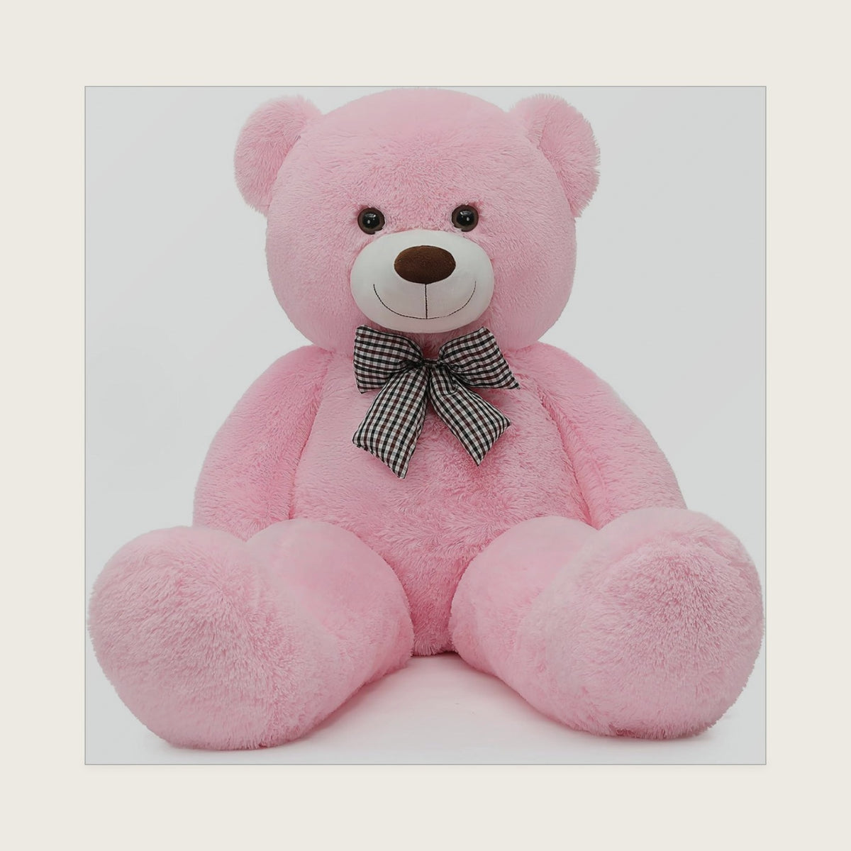 MorisMos Pink Giant Teddy Bear Stuffed Animal, Large Plush Bear 4 Feet