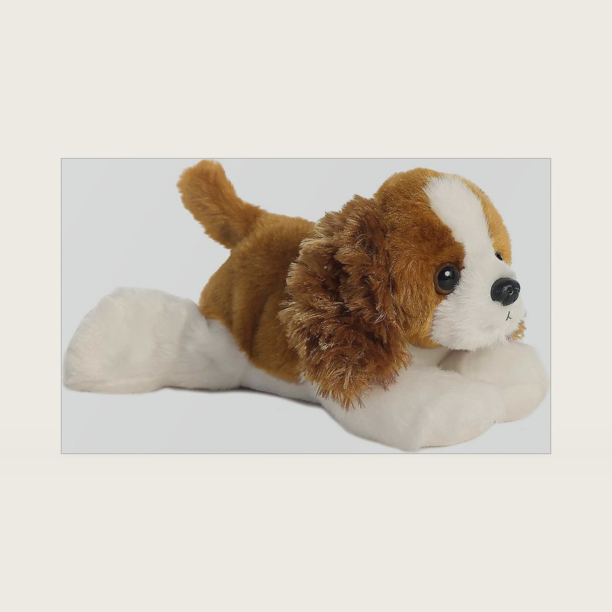 ® Adorable Mini Flopsie™ Charles™ Stuffed Animal - Playful Ease - Timeless Companions - Brown 8 Inches