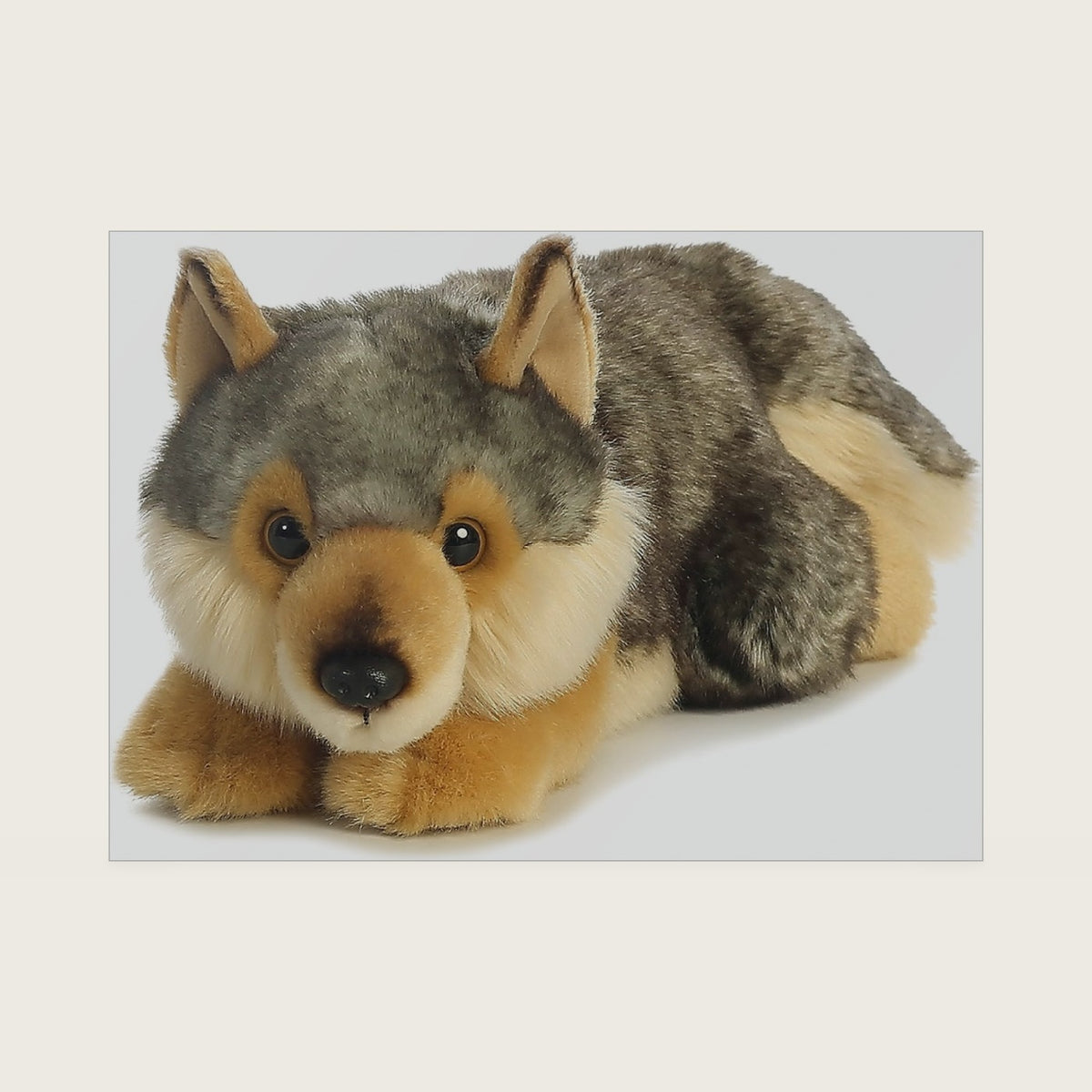 Miyoni 11.5" Wolf Realistic Stuffed Animal