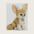 ® Realistic Miyoni® Fennec Fox Stuffed Animal - Lifelike Details Make a Cherished Companion - Perfect for Decorating Bedrooms or Classrooms - Brown 8 Inches