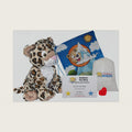 Stuffems Toy Shop Make Your Own Stuffed Animal Charlie the Cheetah 16"- No Sew - Kit with Cute Backpack!