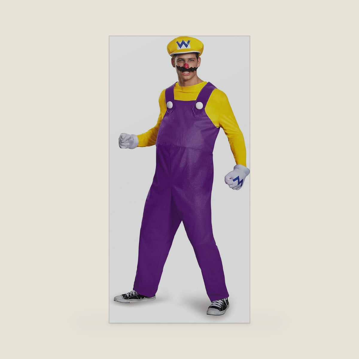 Disguise Men's Plus-Size Super Mario Wario Deluxe Costume