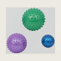 Fun and Function – Spiky Tactile Balls – Bumpy, Textured, Tactile Sensory Balls for Kids Ages 3+ – Set of 3-5” Blue, 8” Purple & 9” Green