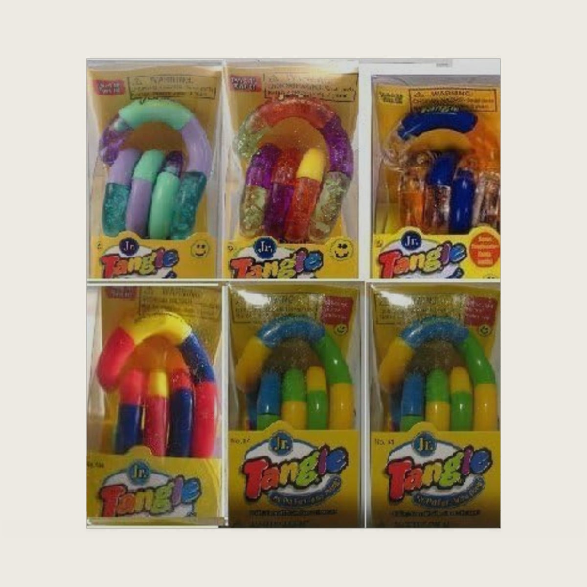 Set of 6! Assorted Tangle Jr. Original Fidget Toys by Tangle