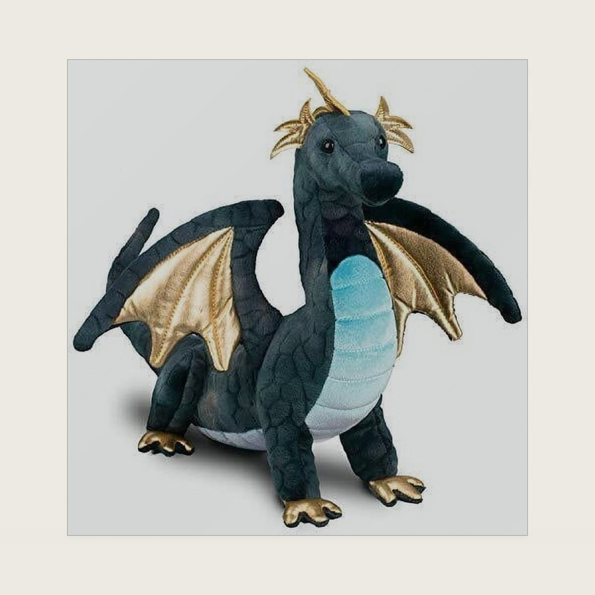 Aragon Navy Dragon Plush Stuffed Animal