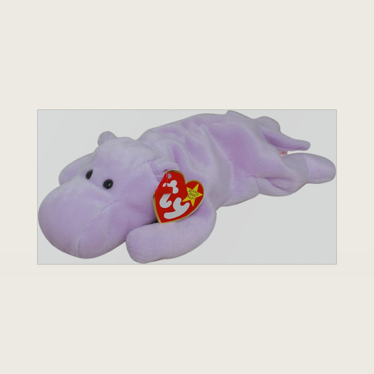 Beanie Baby: Happy The Lavender Hippopotamus